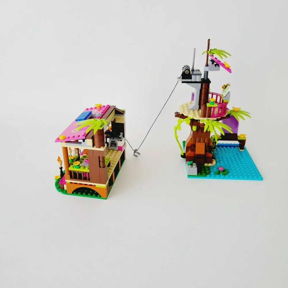 Lego Friends Jungle Rescue Base, NOT Assembled, Some Missing Pieces
